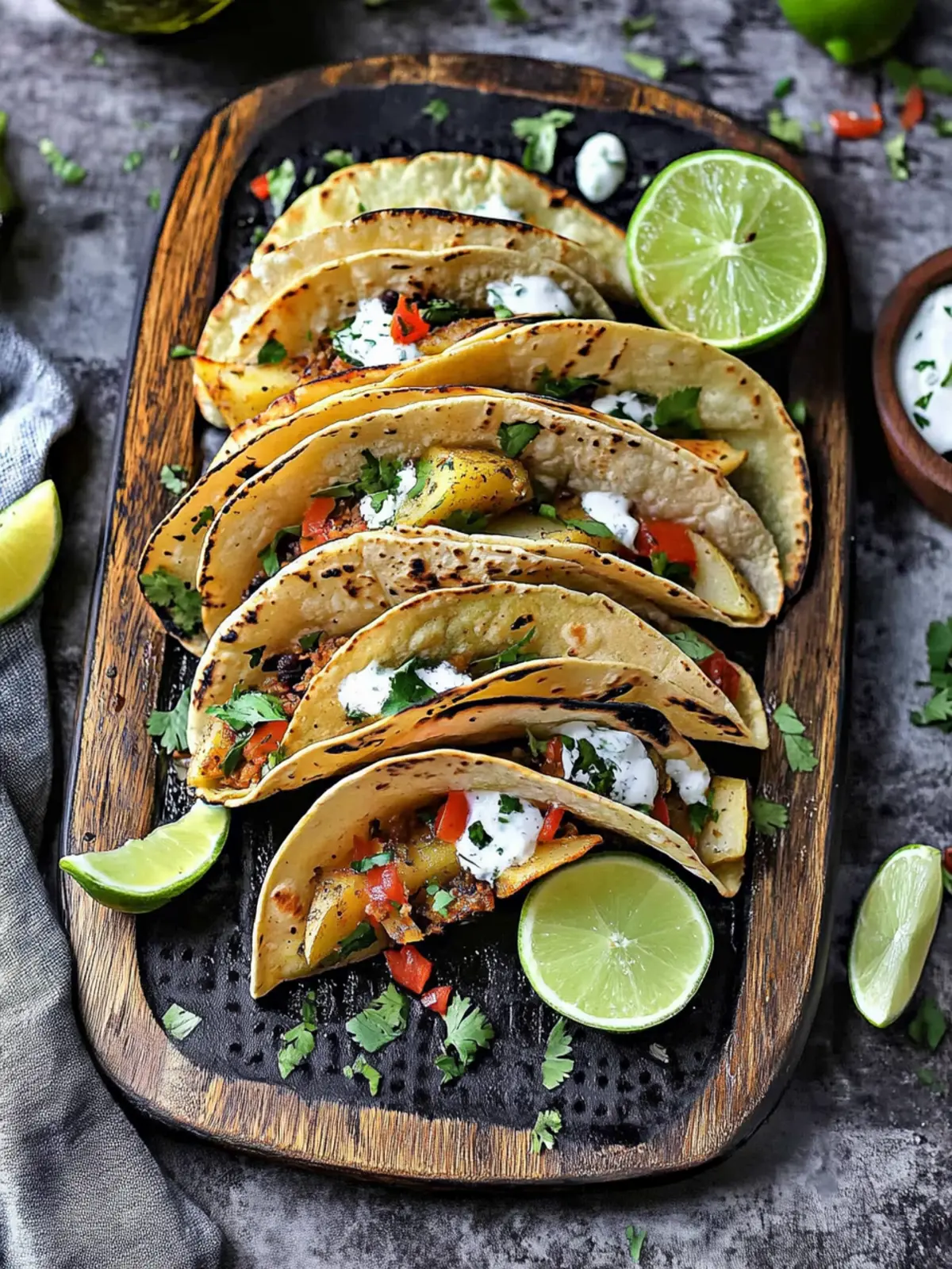 Crispy Potato Air Fryer Tacos: Game Day Made Delicious 5 Potato Air Fryer Tacos