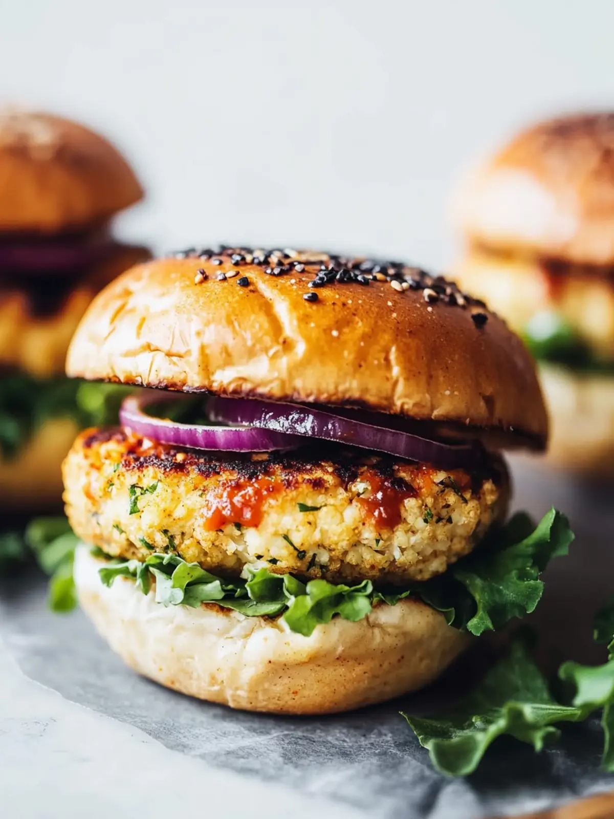 Zesty Spicy Cauliflower Burgers You’ll Crave Every Time 3 Spicy Cauliflower Burgers