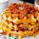 Bacon and Cheese Loaded Hashbrown Waffles for Weekend Brunch 43 Bacon and Cheese Loaded Hashbrown Waffles