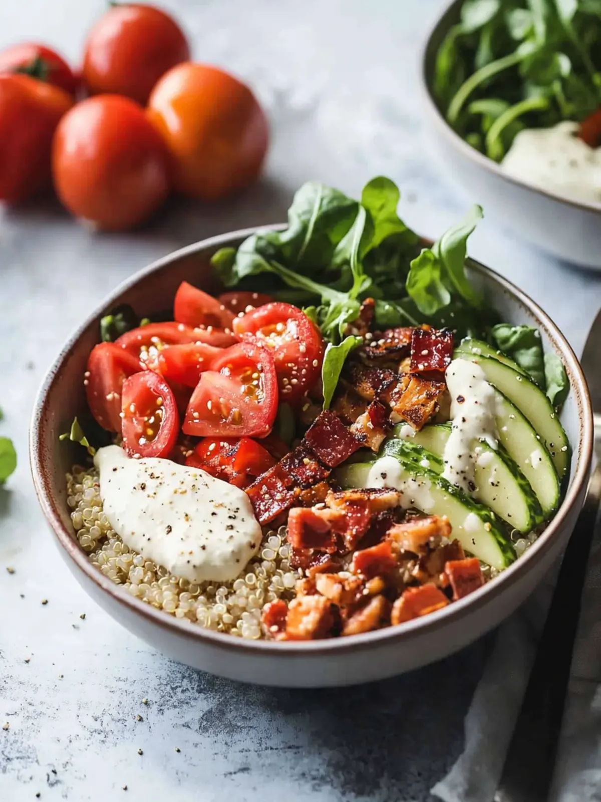 BLT Quinoa Bowls: Your New Favorite Healthy Dinner Flip 3 BLT Quinoa Bowls