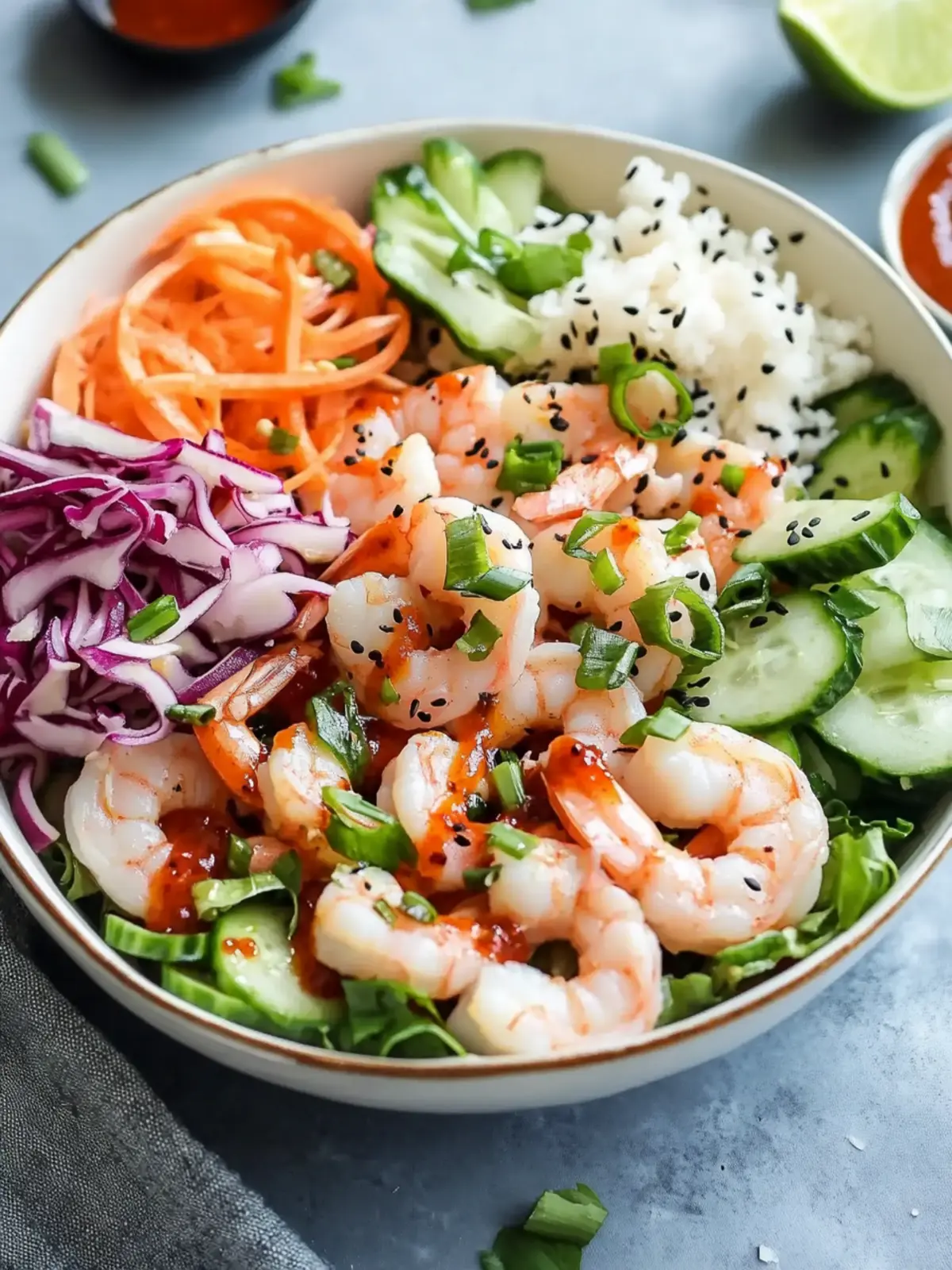 Easy Shrimp Poke Bowl Recipe with Spicy Sriracha Bliss 3 Easy Shrimp Poke Bowl Recipe with Spicy Sriracha Sauce