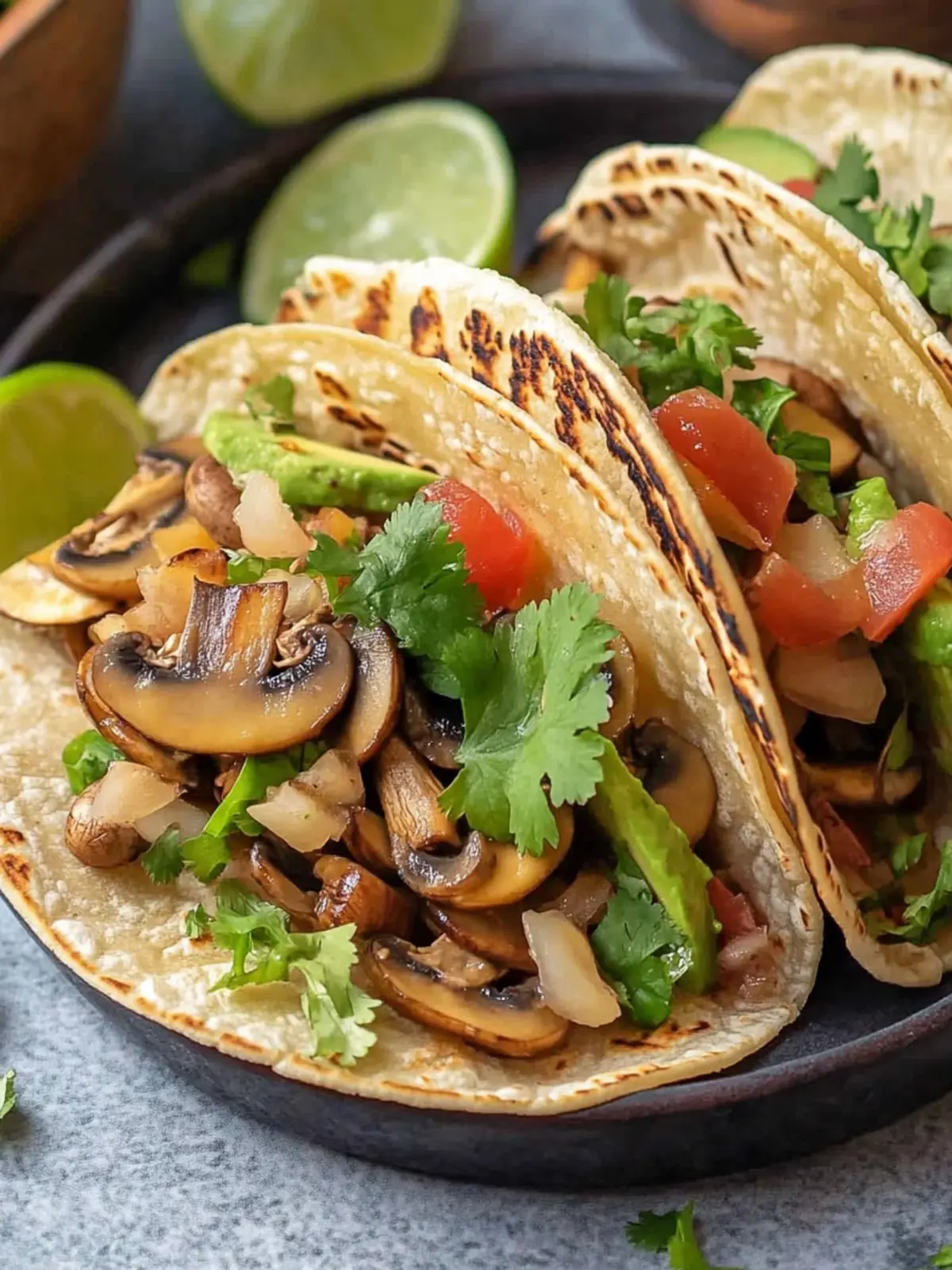 Savory Mushroom Tacos: Quick Vegan Delight in 15 Minutes 5 Mushroom Tacos