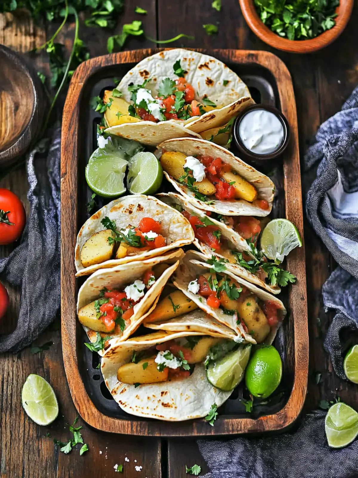 Crispy Potato Air Fryer Tacos: Game Day Made Delicious 2 Potato Air Fryer Tacos