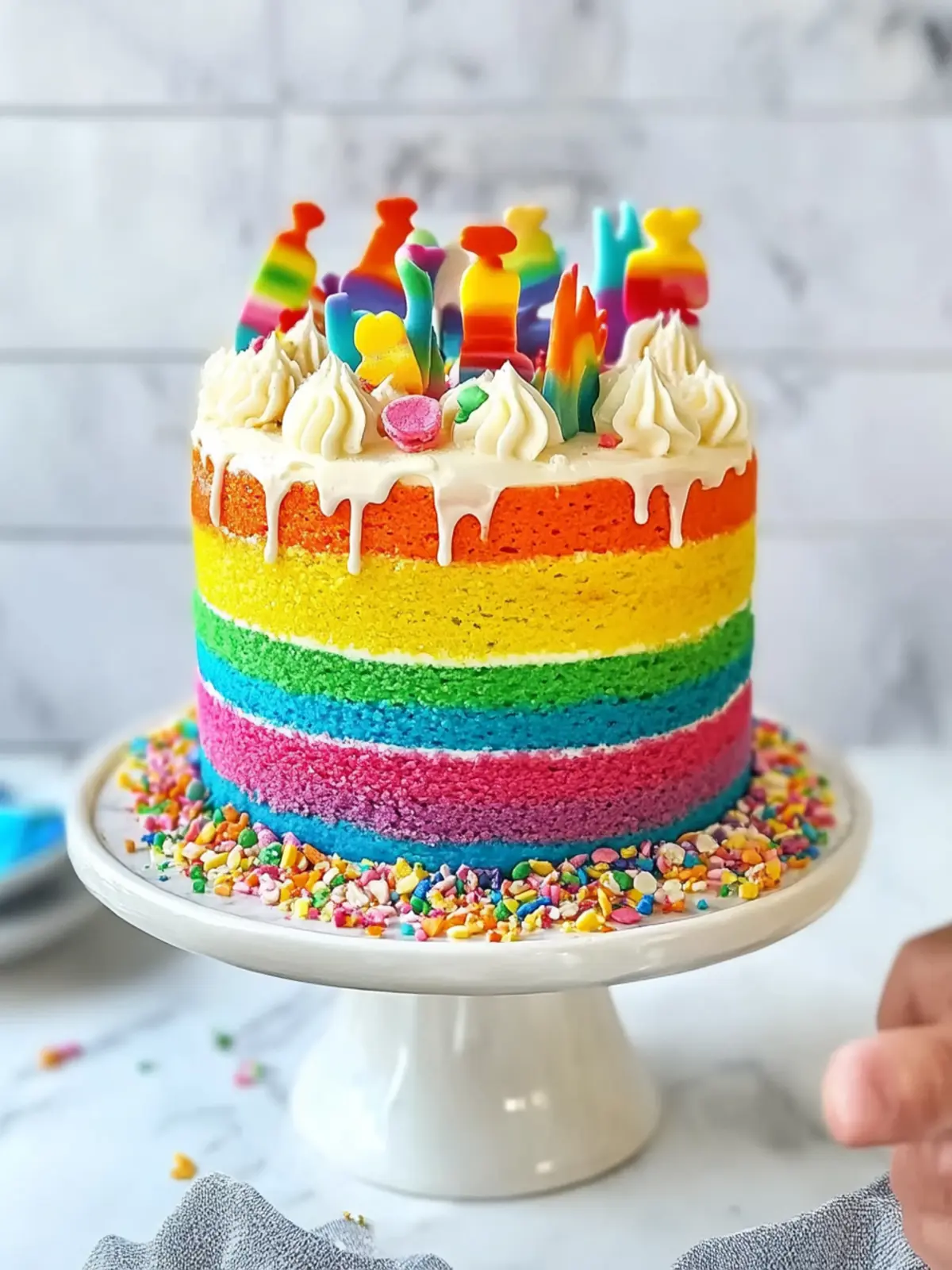 Delightful Rainbow Smash Cake Recipe for Your Baby's 1st Birthday 4 Rainbow Smash Cake Recipe