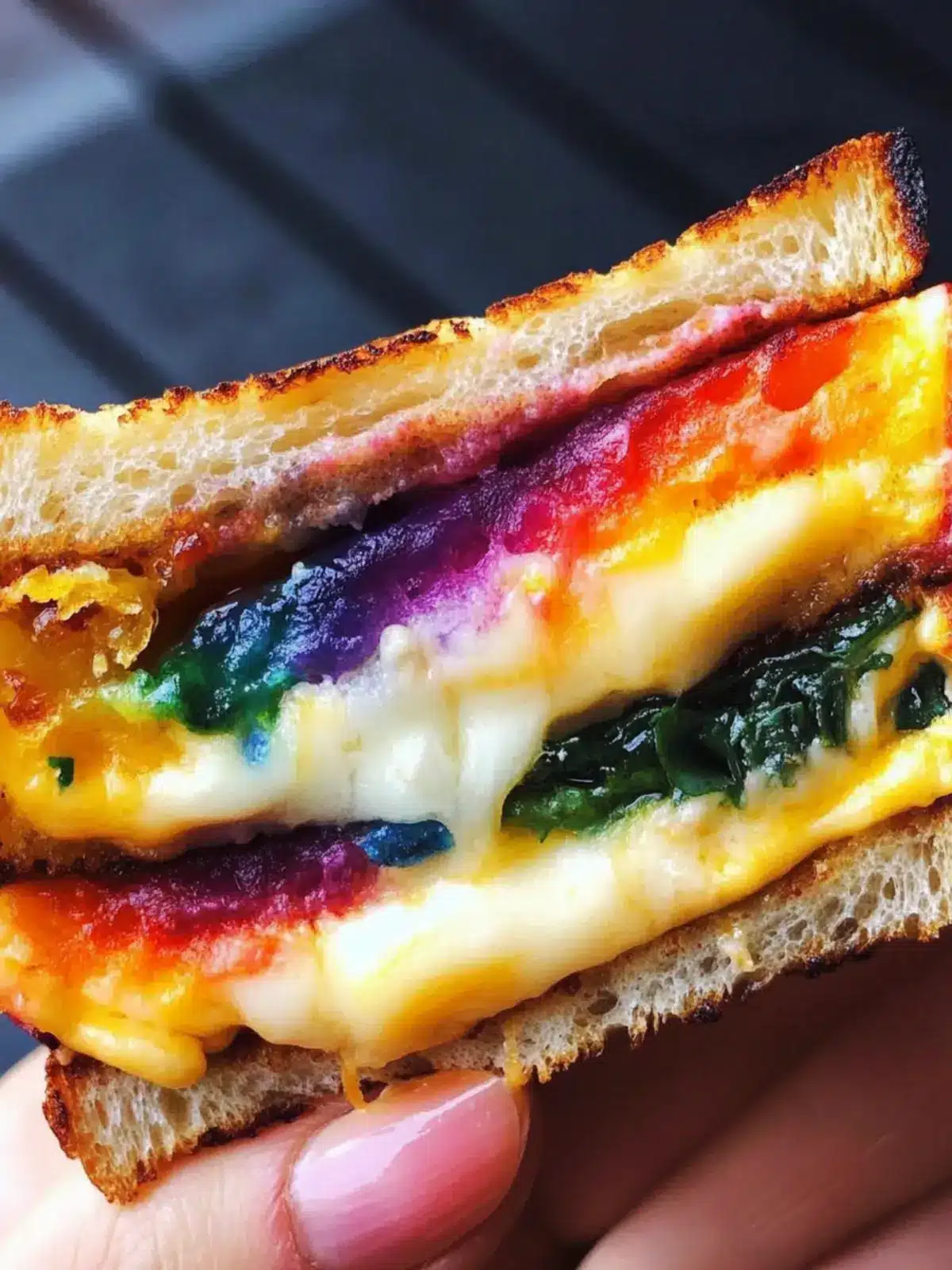 Rainbow Grilled Cheese: A Fun Twist for Your Lunch Table 3 Rainbow Grilled Cheese