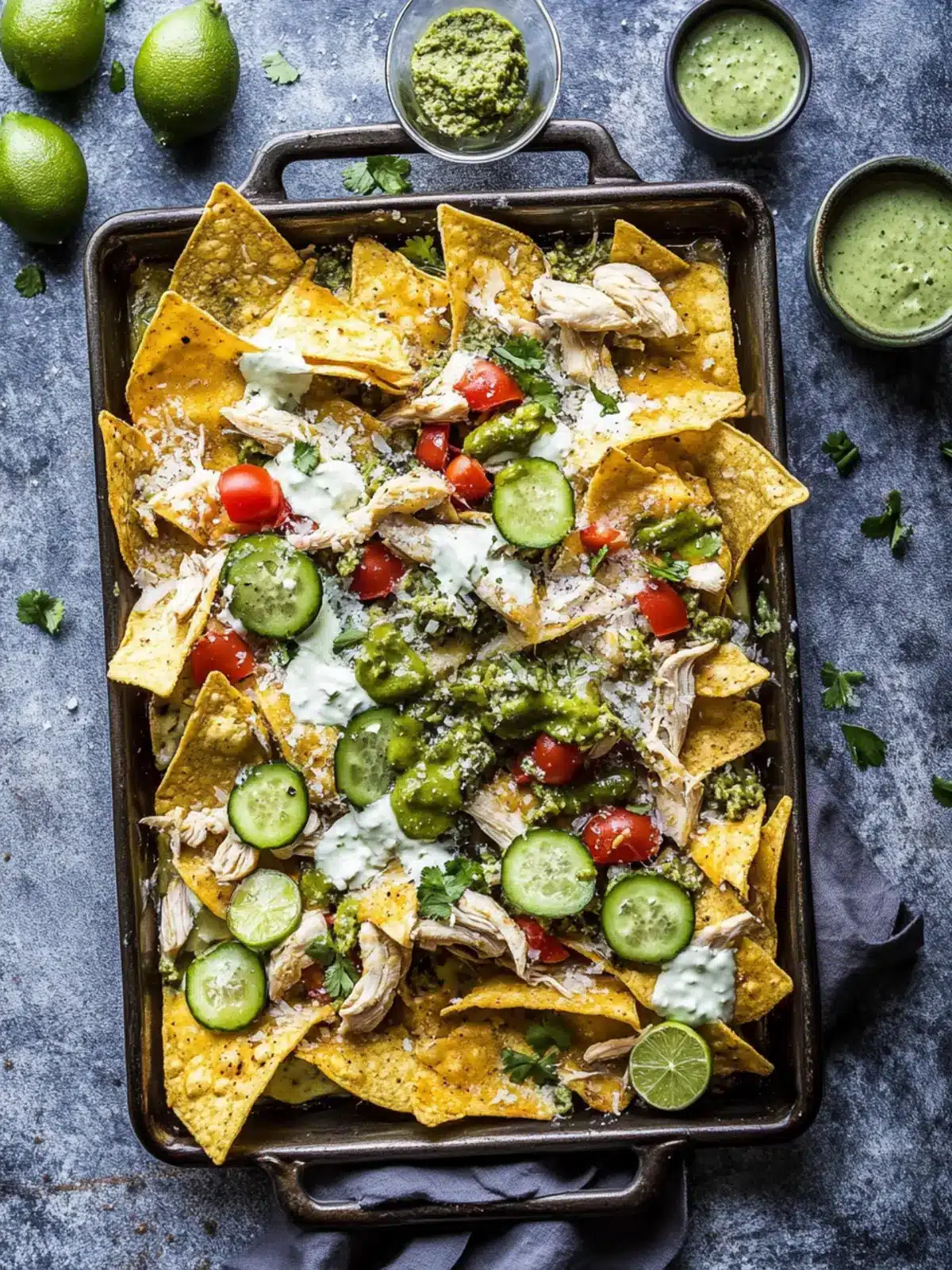 Sheet Pan Verde Chicken Nachos for Quick Flavorful Nights 4 Sheet Pan Verde Chicken Nachos