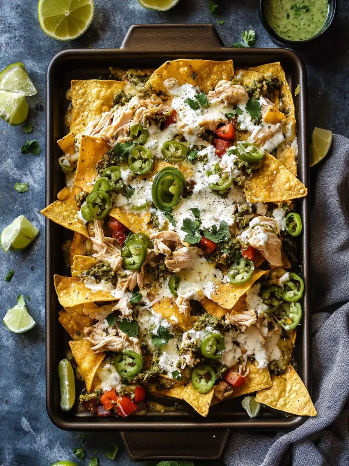Sheet Pan Verde Chicken Nachos for Quick Flavorful Nights 3 Sheet Pan Verde Chicken Nachos