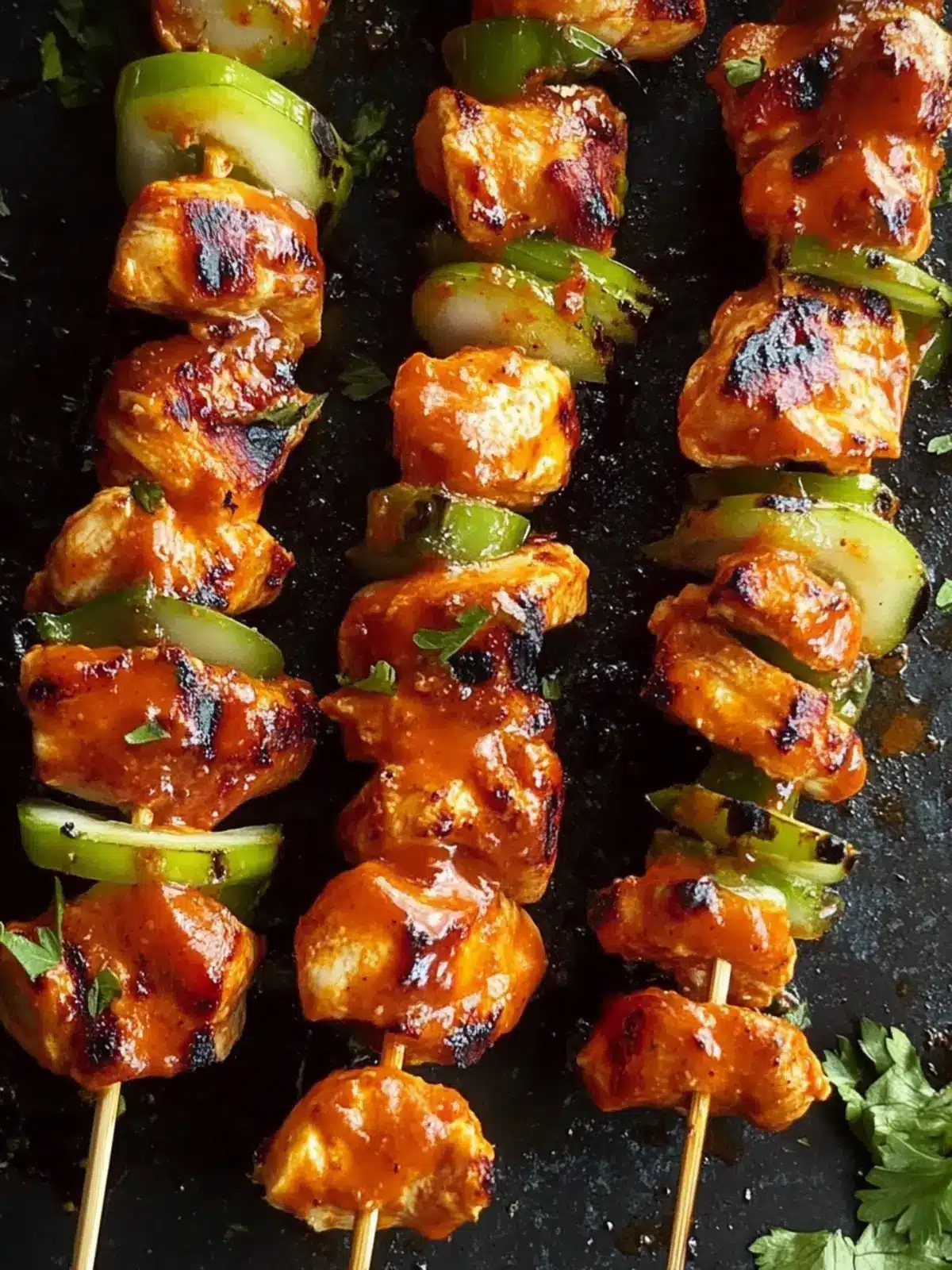 Spicy Grilled Buffalo Chicken Skewers for Perfect Summer Bites 2 Grilled Buffalo Chicken Skewers