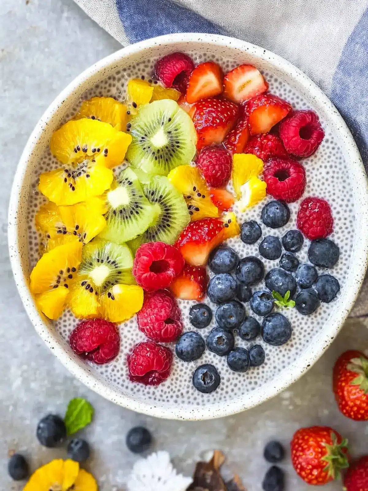 Delight in Summer Fruit Vanilla Bean Chia Pudding Bowl Bliss 5 Summer Fruit Vanilla Bean Chia Pudding Bowl