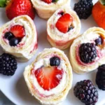 Easy Fruit Pinwheels with Cream Cheese and Berries Delight 6 Easy Fruit Pinwheels with Cream Cheese and Berries