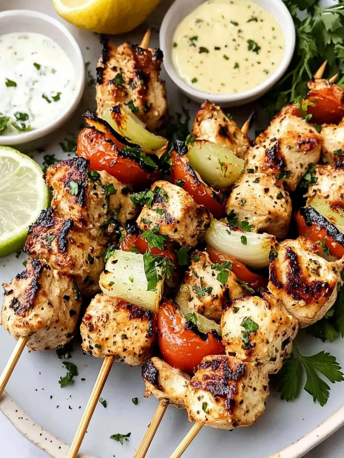 Savor Irresistible Greek Chicken Kabobs with Tzatziki Bliss 2 Greek Chicken Kabobs