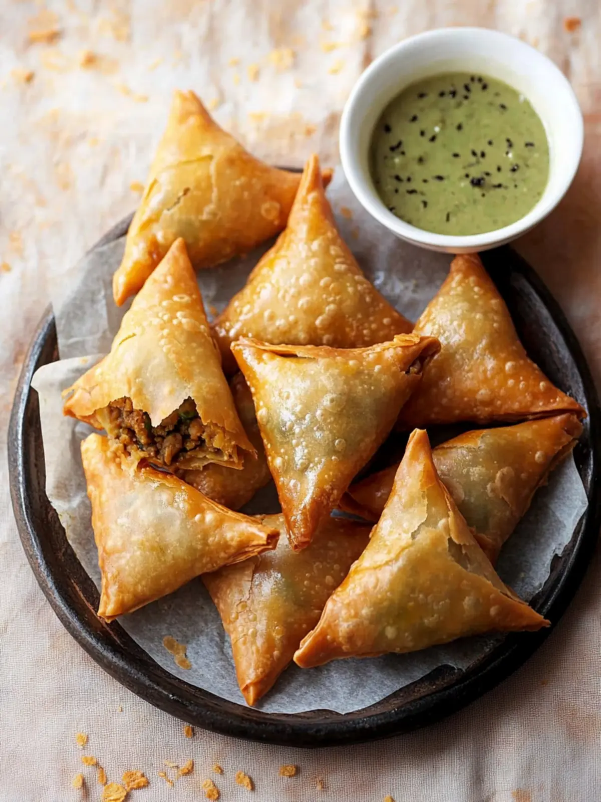 Crispy Keema Samosa Recipe Made Easy with Fun Folding Tricks 5 Crispy Keema Samosa Recipe (Easy Folding!)