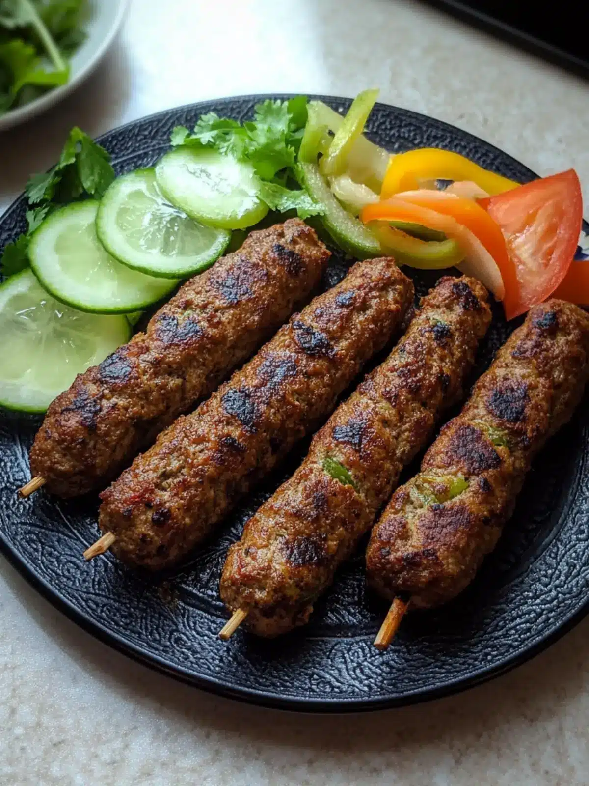 Savory Seekh Kebabs: Quick Weeknight Delight Made Easy 2 Seekh Kebabs