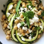 Chickpea, Barley and Zucchini Ribbon Salad with Mint and Feta Bliss 44 Chickpea, Barley and Zucchini Ribbon Salad with Mint and Feta