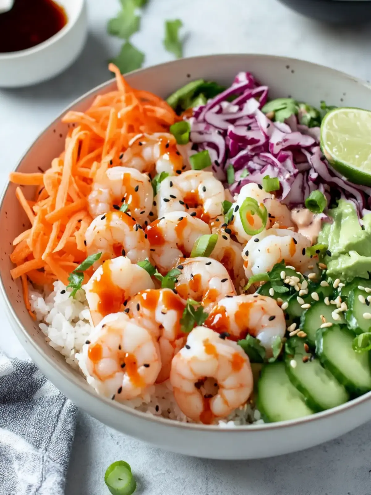 Easy Shrimp Poke Bowl Recipe with Spicy Sriracha Bliss 4 Easy Shrimp Poke Bowl Recipe with Spicy Sriracha Sauce