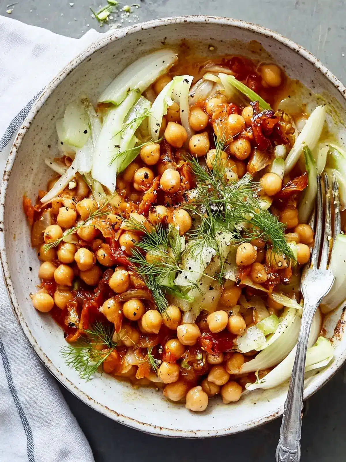 Harissa Olive Oil-Braised Chickpeas with Fennel Delight 2 Harissa Olive Oil-Braised Chickpeas and Fennel