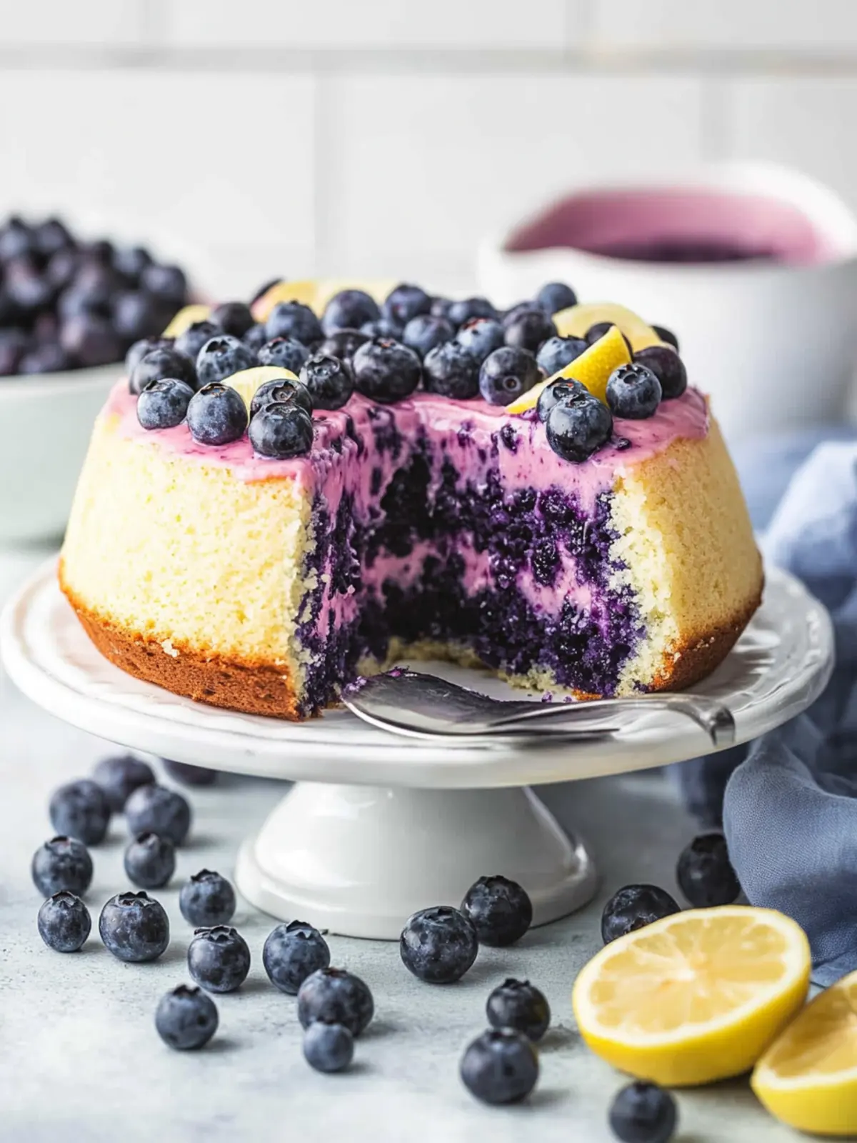 Delightful Vegan Blueberry Lemon Cake for Fresh Summer Bliss 4 Vegan Blueberry Lemon Cake