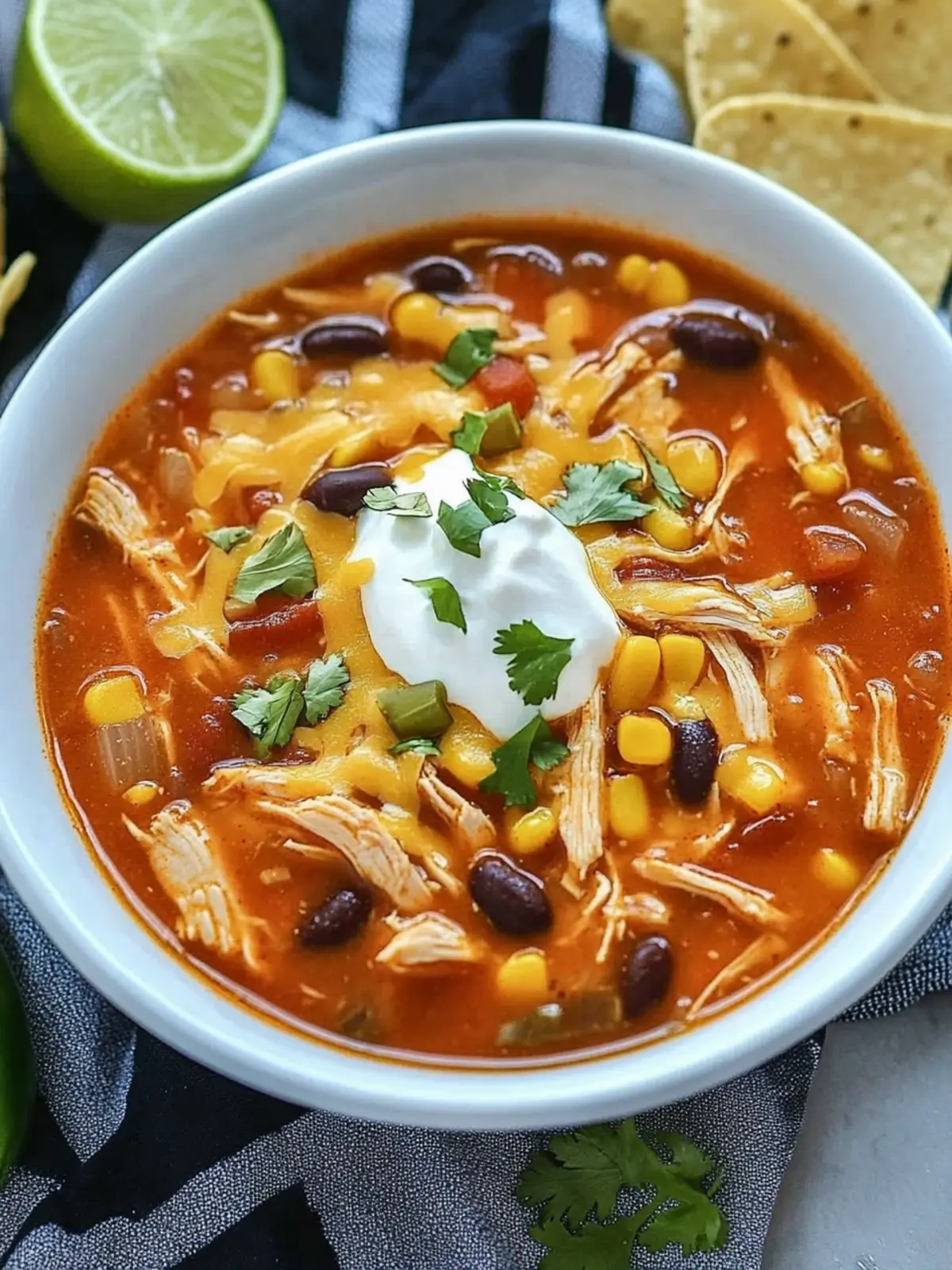 The Best Chicken Taco Soup: Comfort in Every Spoonful 4 The Best Chicken Taco Soup