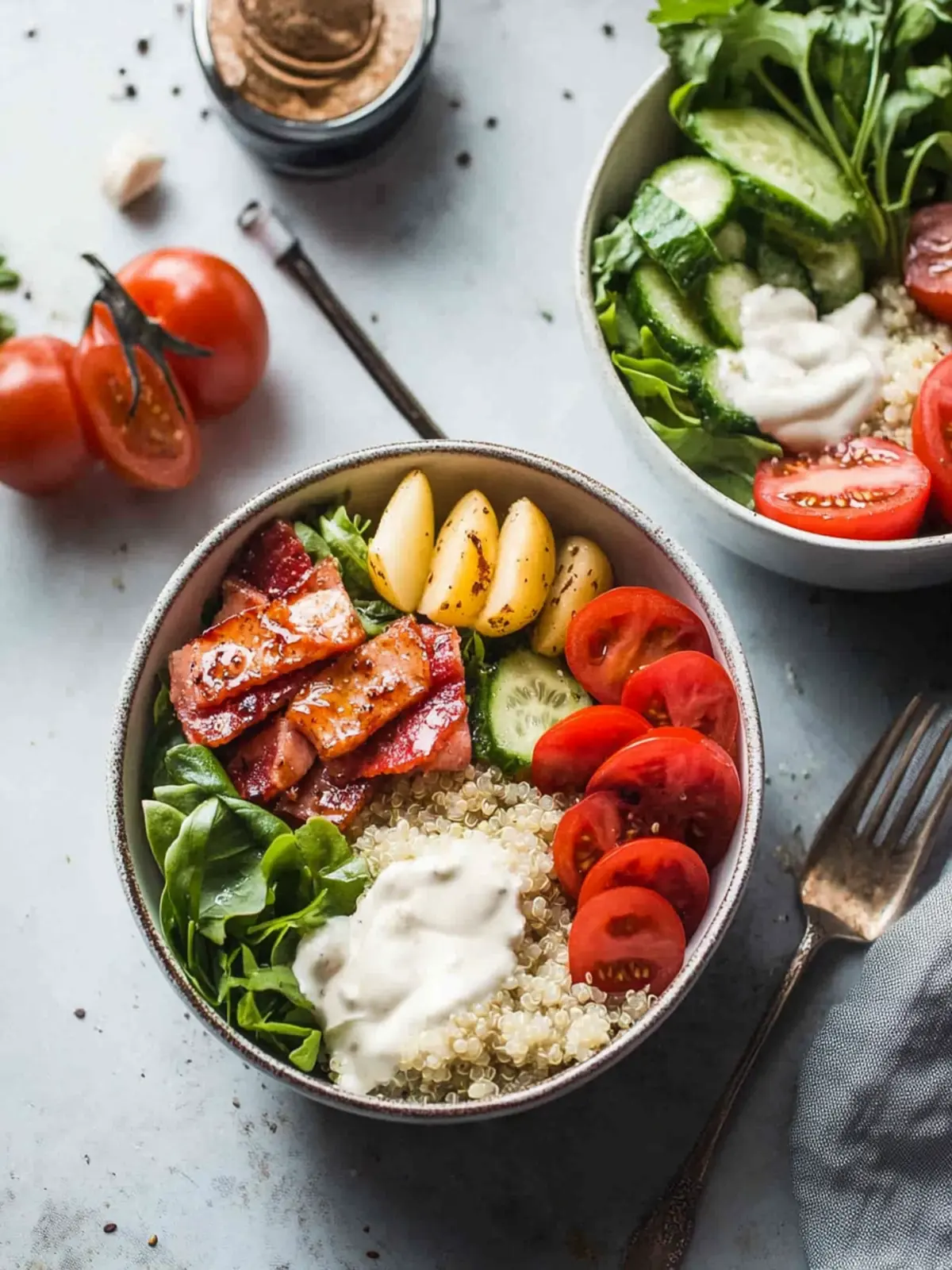 BLT Quinoa Bowls: Your New Favorite Healthy Dinner Flip 4 BLT Quinoa Bowls