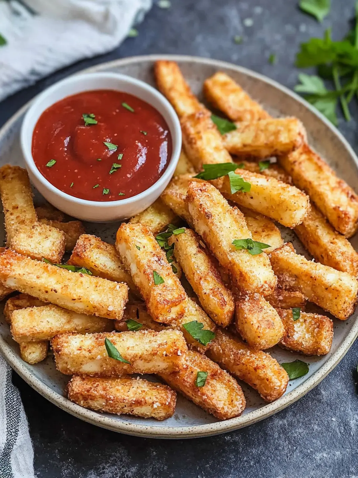 Crispy and Cheesy Air Fryer Halloumi Fries You’ll Crave! 4 Crispy and Cheesy Air Fryer Halloumi Fries