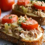 Open Faced Tuna Melts: Broiled or Baked for Quick Comfort 4 Open Faced Tuna Melts {Broiled or Baked)