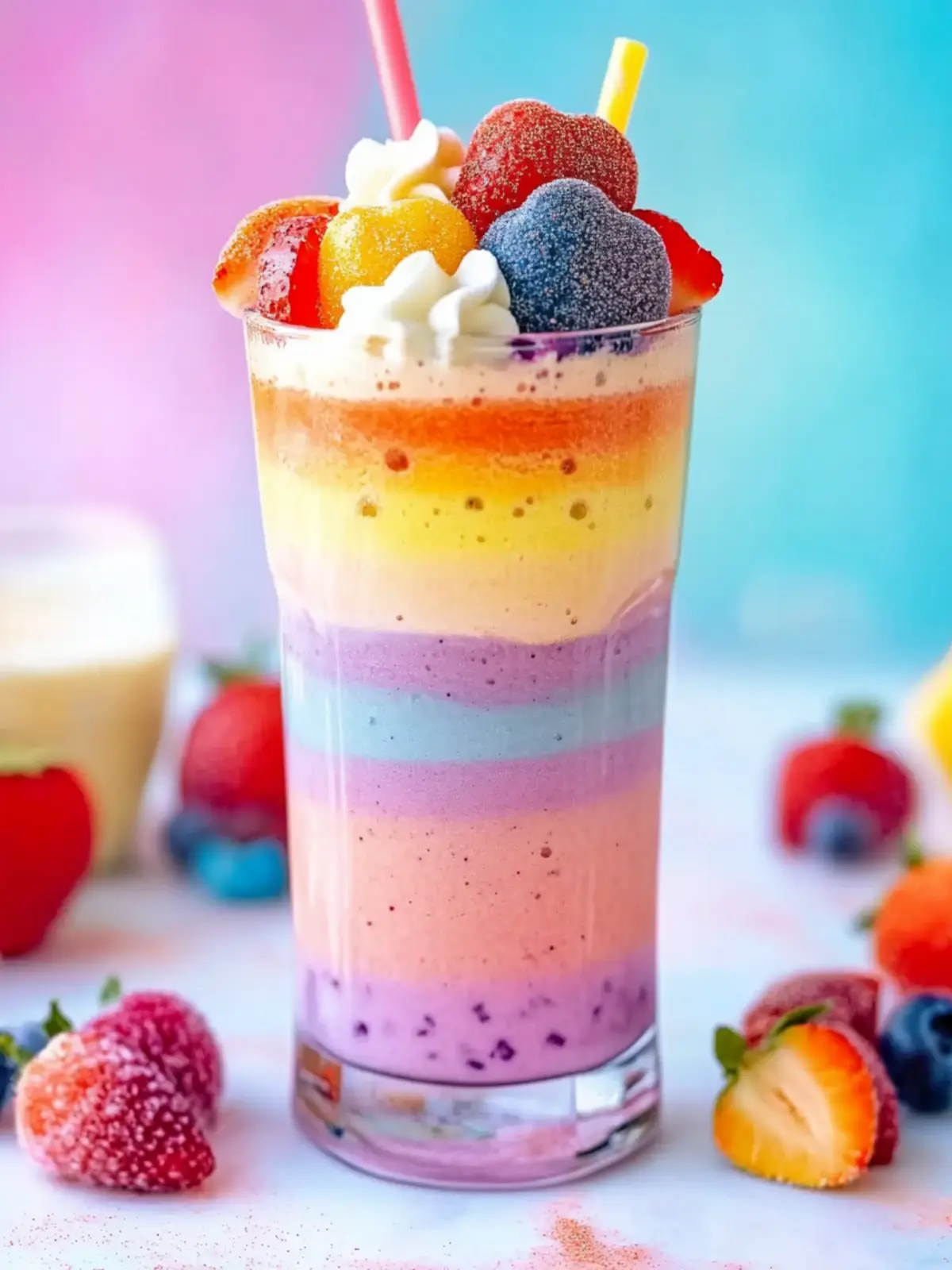 Pretty Rainbow Smoothie Recipe: A Colorful Breakfast Delight 4 Pretty Rainbow Smoothie Recipe