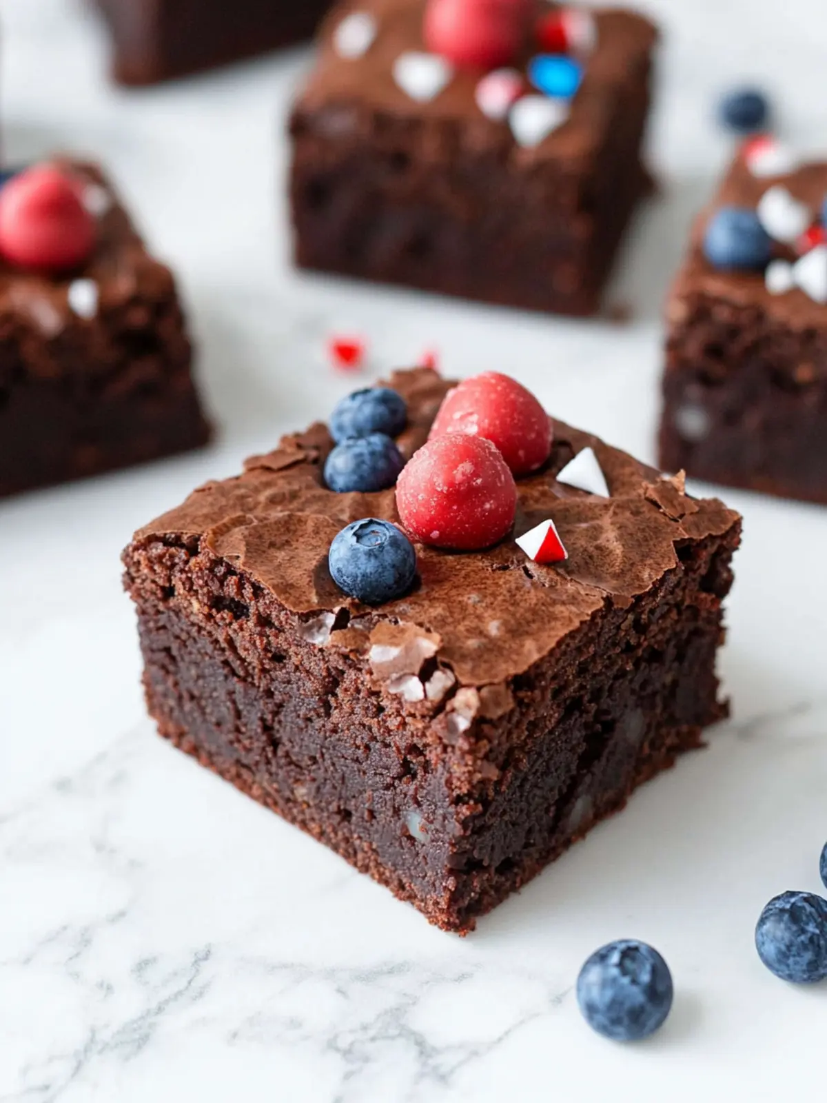 Rich & Fudgy 4th July Brownies with Festive Flair 5 4th July Brownies