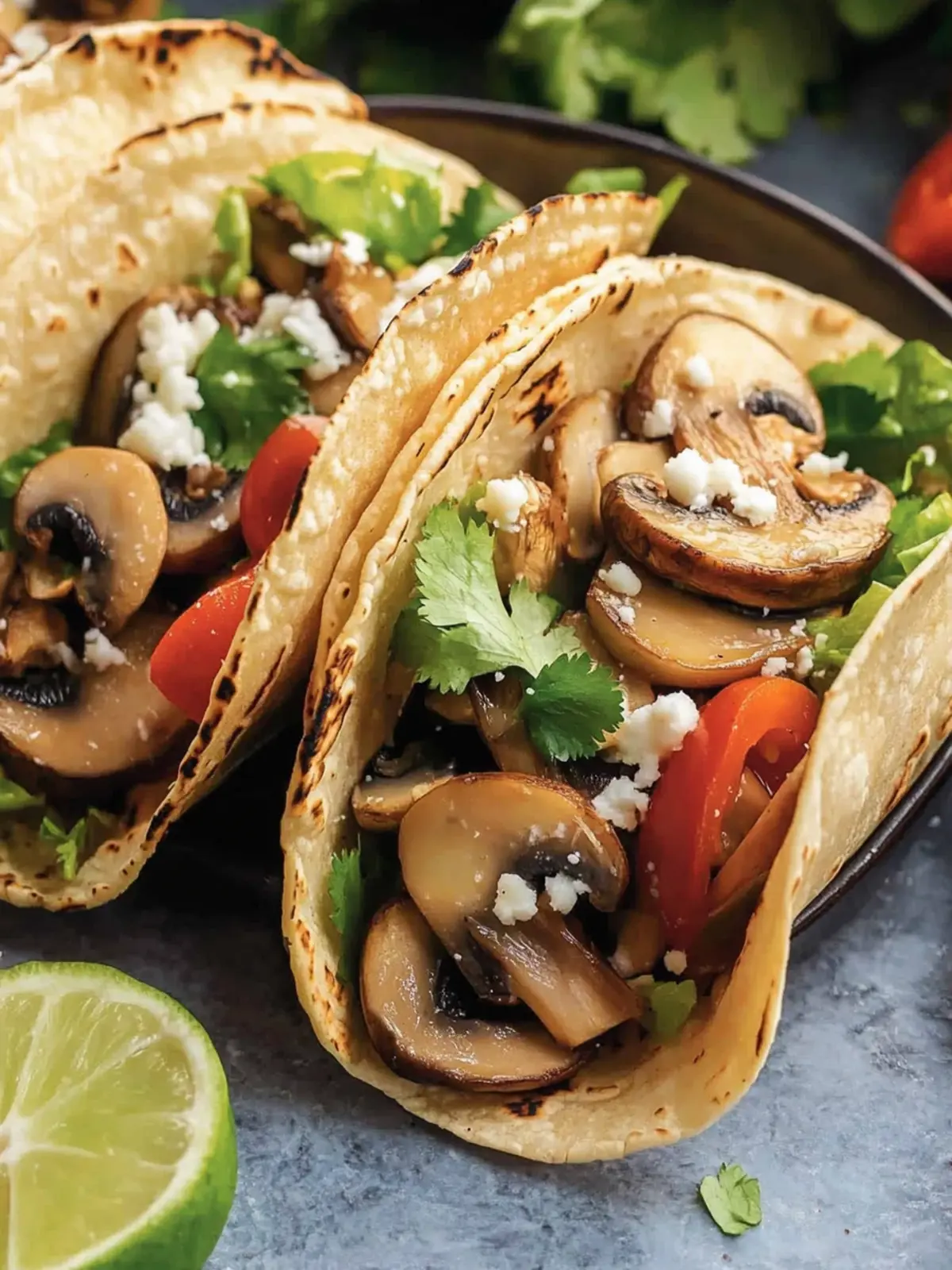 Savory Mushroom Tacos: Quick Vegan Delight in 15 Minutes 2 Mushroom Tacos