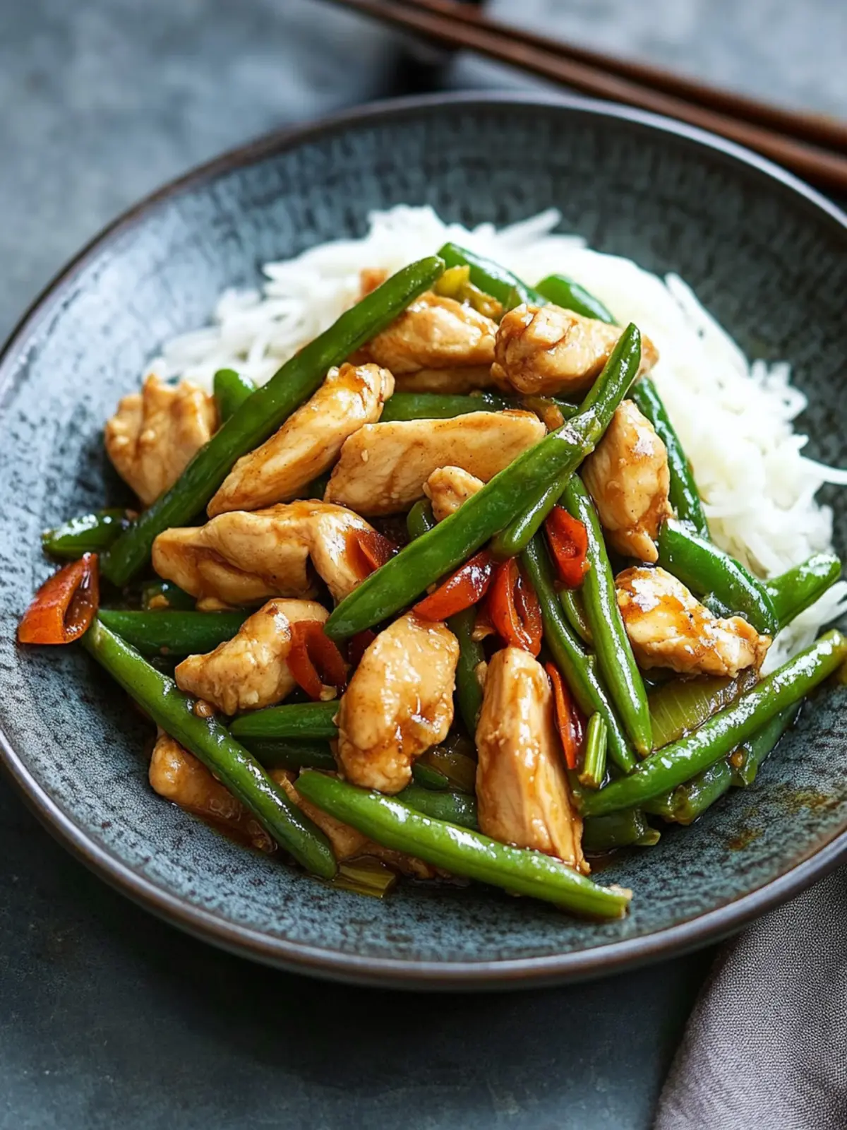 Savory Stir Fried Chicken with Green Beans in 30 Minutes 3 Stir Fried Chicken with Green Beans