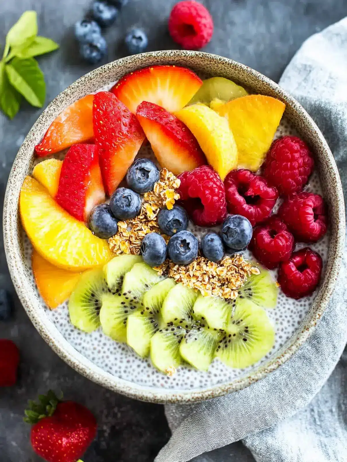 Delight in Summer Fruit Vanilla Bean Chia Pudding Bowl Bliss 2 Summer Fruit Vanilla Bean Chia Pudding Bowl
