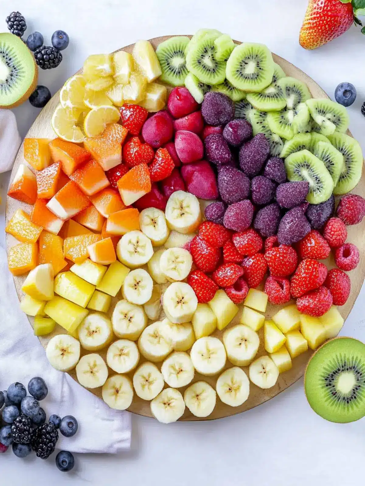 Vibrant Rainbow Fruit Platter: A Fun Healthy Treat! 3 Rainbow Fruit Platter