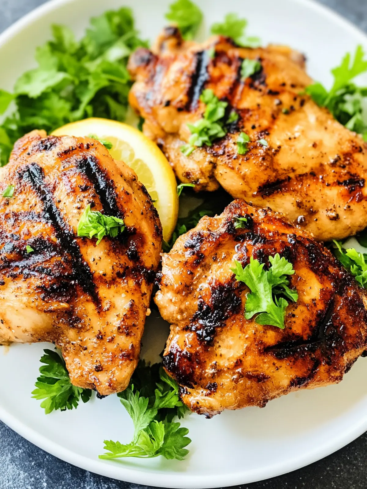 Grilled Boneless Skinless Chicken Thighs: Sweet & Spicy Perfection 2 Grilled Boneless Skinless Chicken Thighs