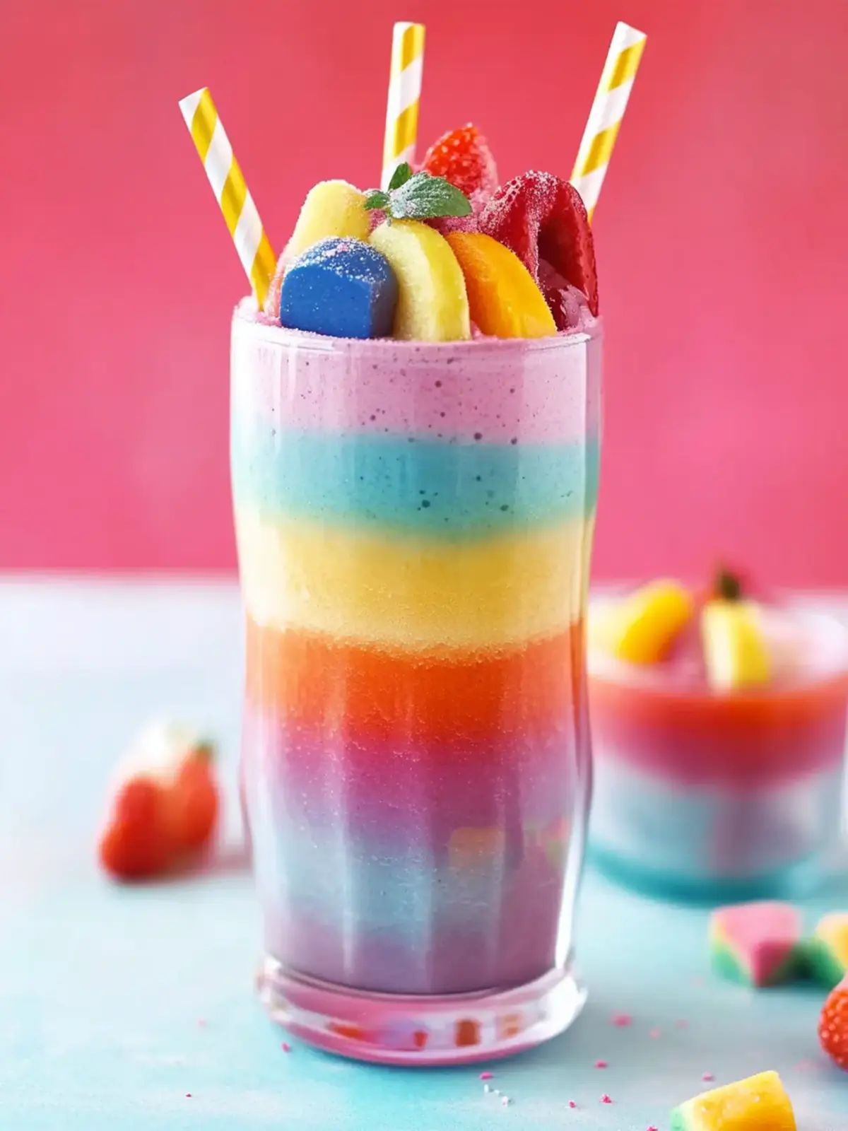 Pretty Rainbow Smoothie Recipe: A Colorful Breakfast Delight 2 Pretty Rainbow Smoothie Recipe