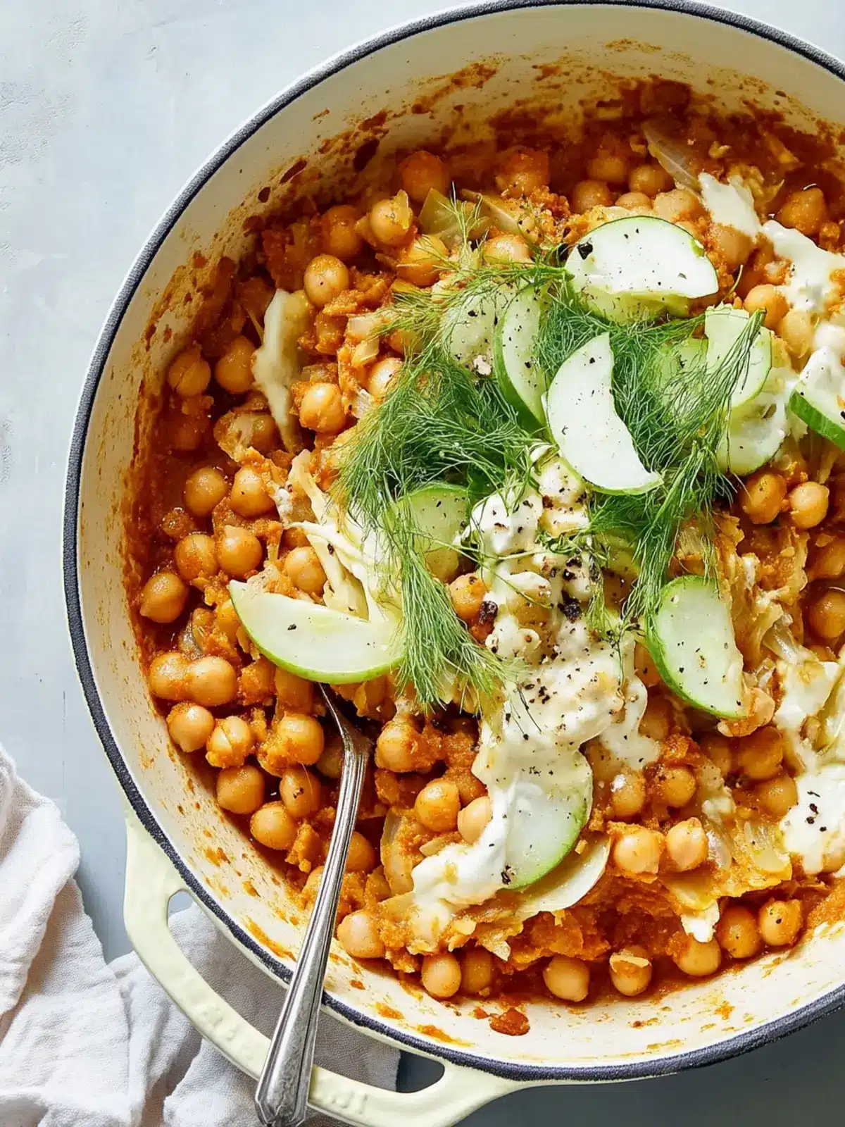 Harissa Olive Oil-Braised Chickpeas with Fennel Delight 4 Harissa Olive Oil-Braised Chickpeas and Fennel