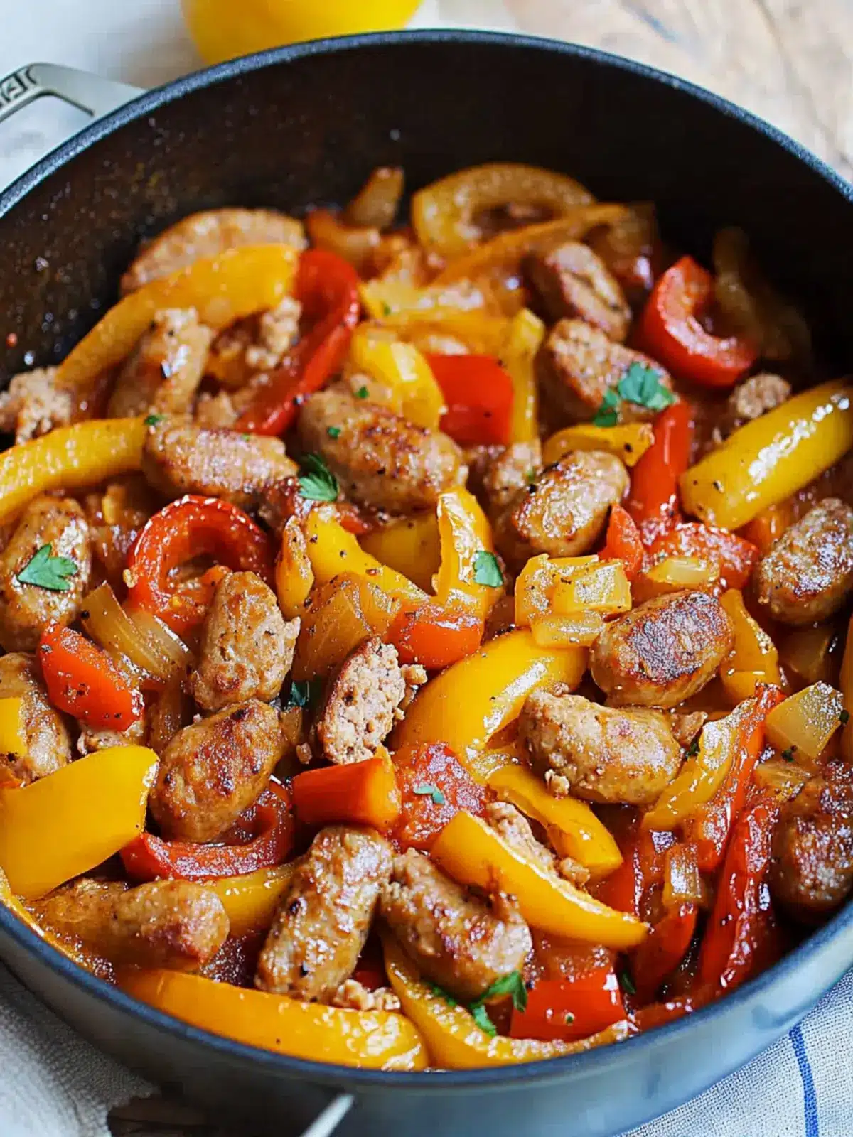One Pot Sausage and Peppers: Your 30-Minute Italian Delight 3 One Pot Sausage and Peppers