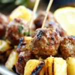 Easy Grilled Pineapple Meatball Skewers for Summer BBQ Bliss 3 Easy Grilled Pineapple Meatball Skewers