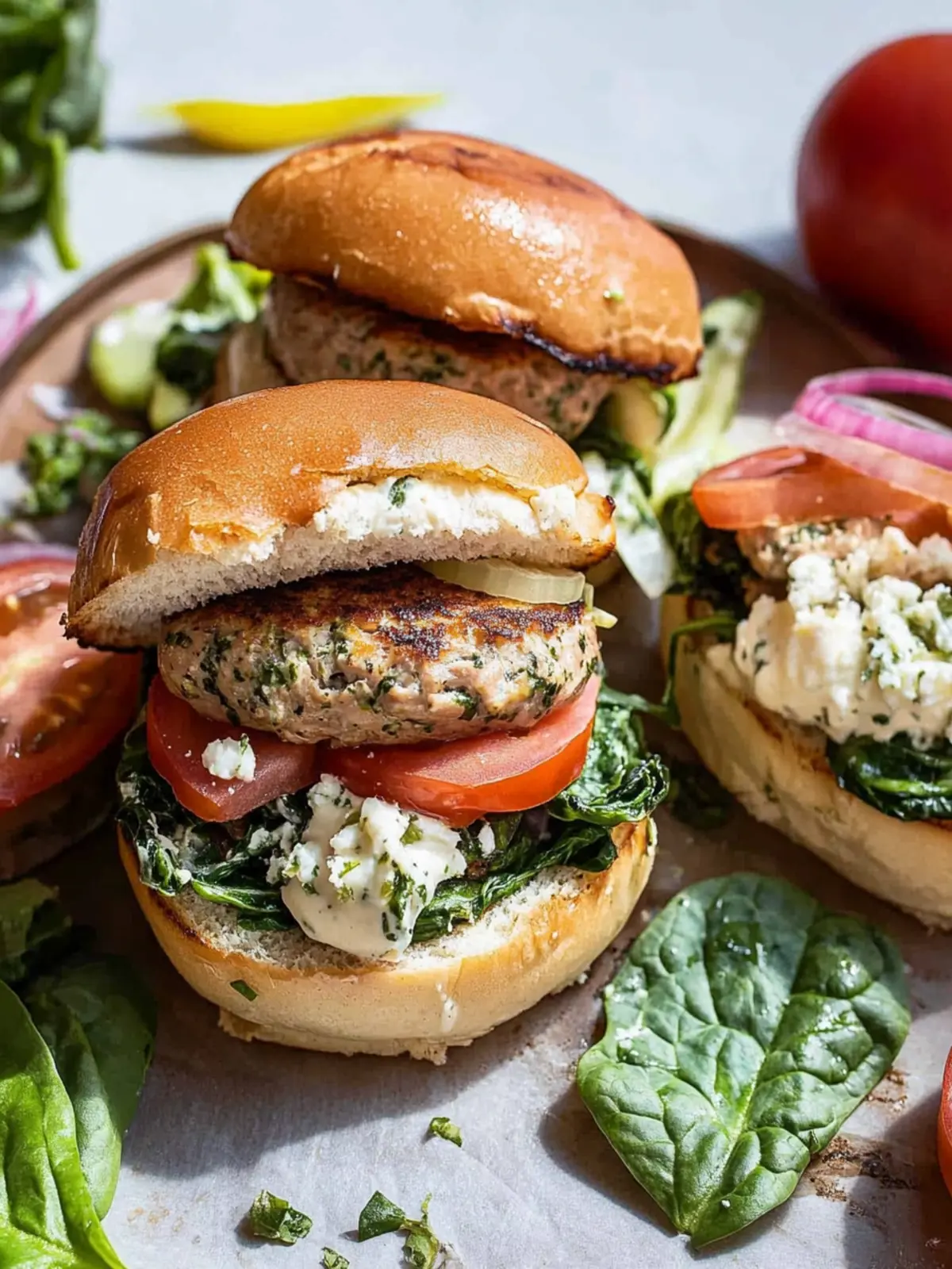 Spinach Feta Turkey Burgers: Healthy Twist on a Classic Delight 5 Spinach Feta Turkey Burgers