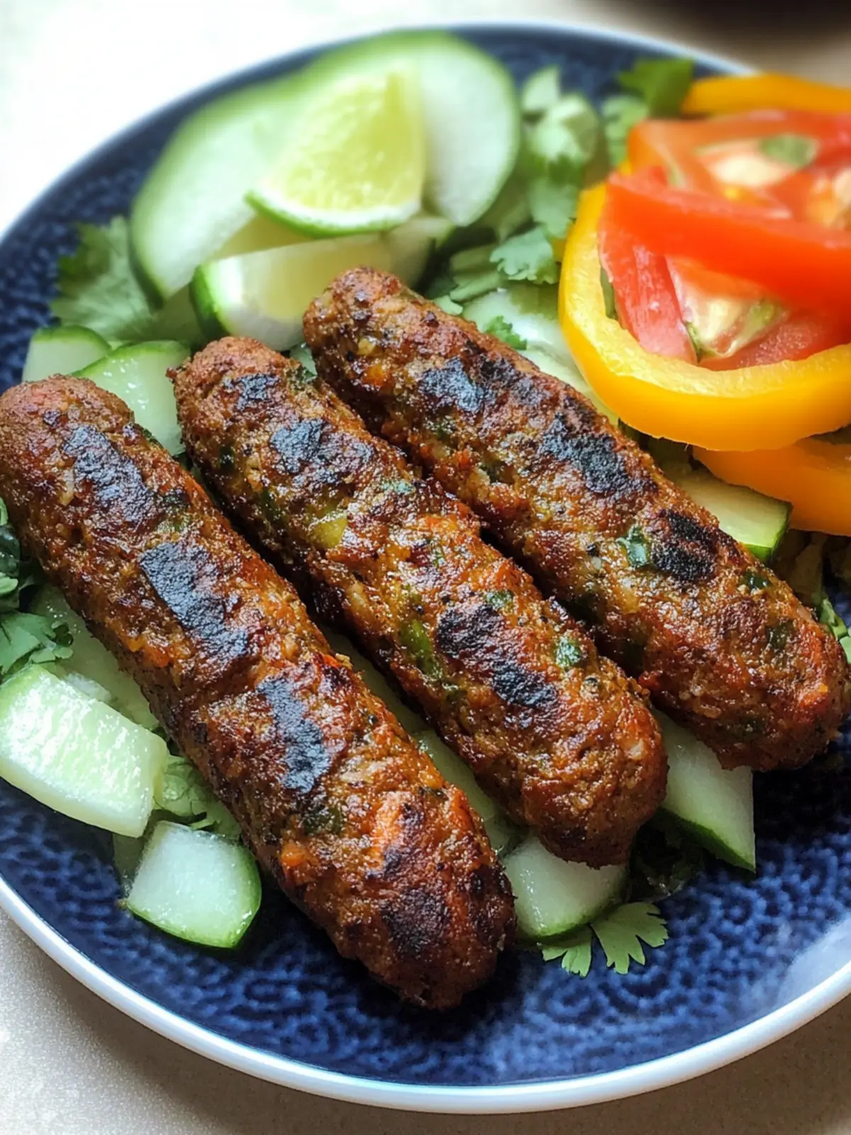 Savory Seekh Kebabs: Quick Weeknight Delight Made Easy 3 Seekh Kebabs