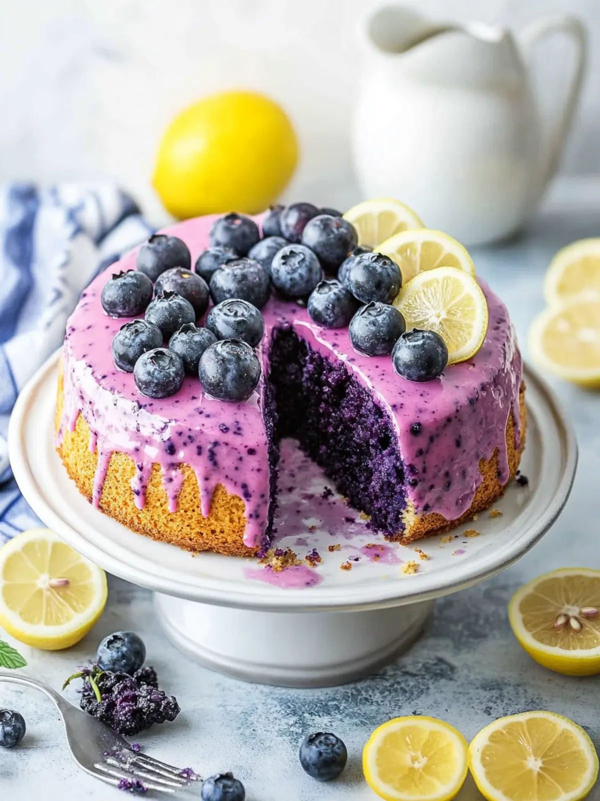 Delightful Vegan Blueberry Lemon Cake for Fresh Summer Bliss 2 Vegan Blueberry Lemon Cake