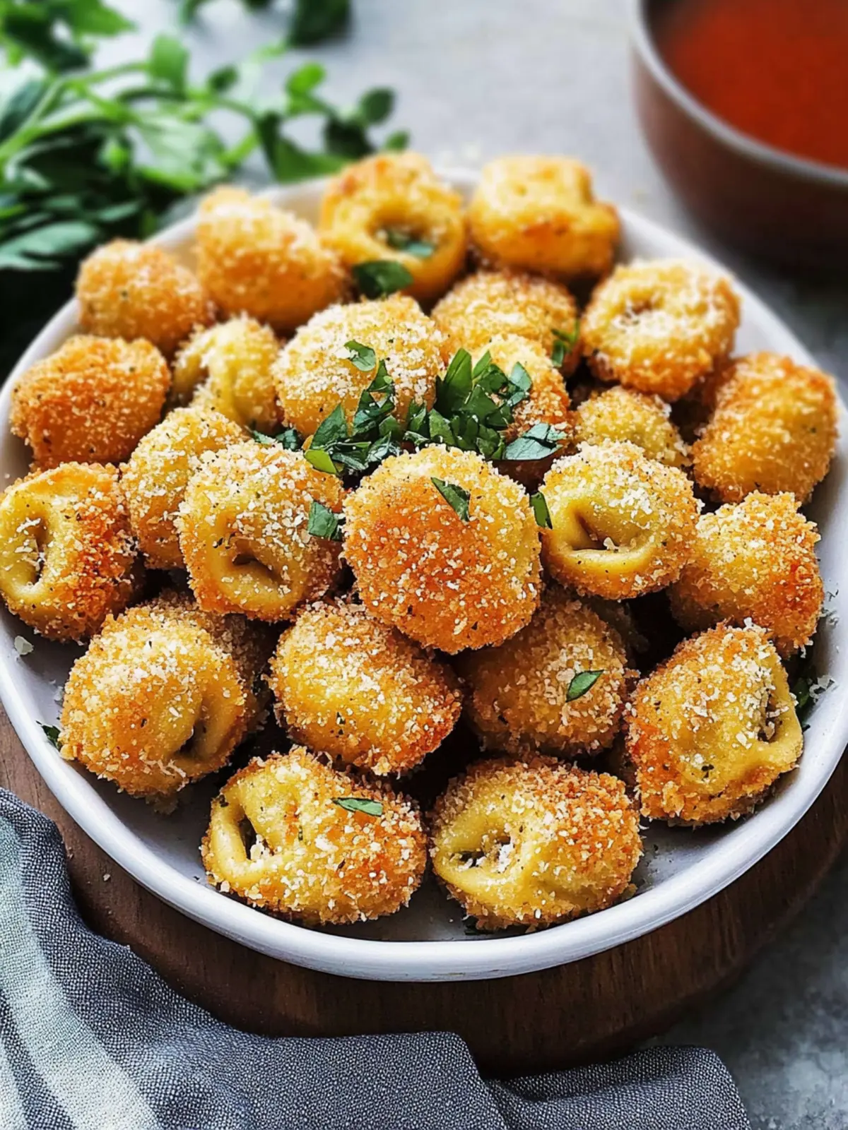 Crispy Baked Parmesan Breaded Tortellini Bites Everyone Loves 4 Crispy baked parmesan breaded tortellini bites