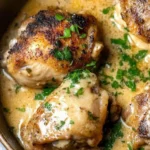 Creamy Garlic Parmesan Easy Crockpot Chicken Thighs Bliss 10 Easy Crockpot Chicken Thighs in Creamy Garlic Parmesan Sauce