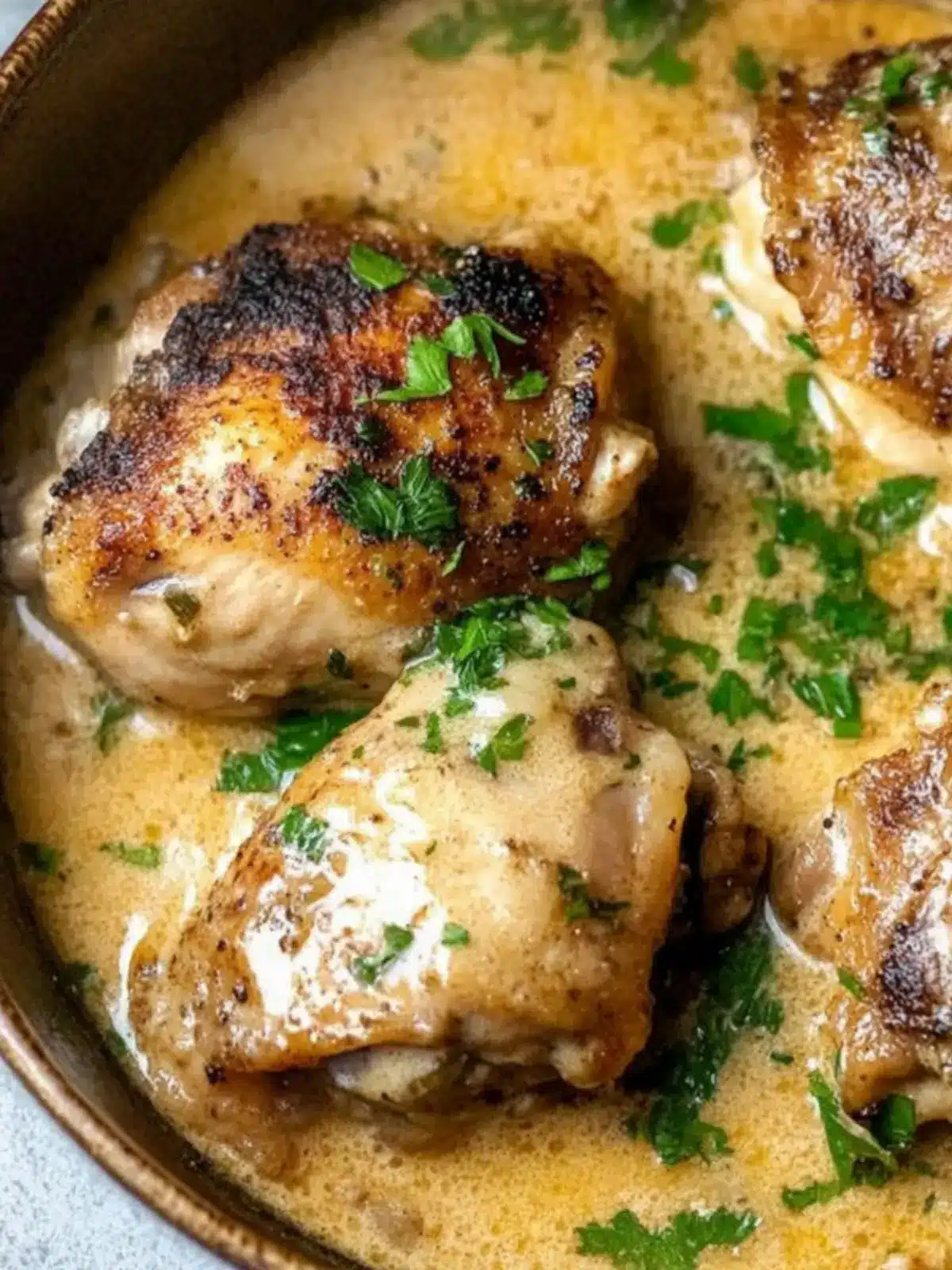 Creamy Garlic Parmesan Easy Crockpot Chicken Thighs Bliss 5 Easy Crockpot Chicken Thighs in Creamy Garlic Parmesan Sauce