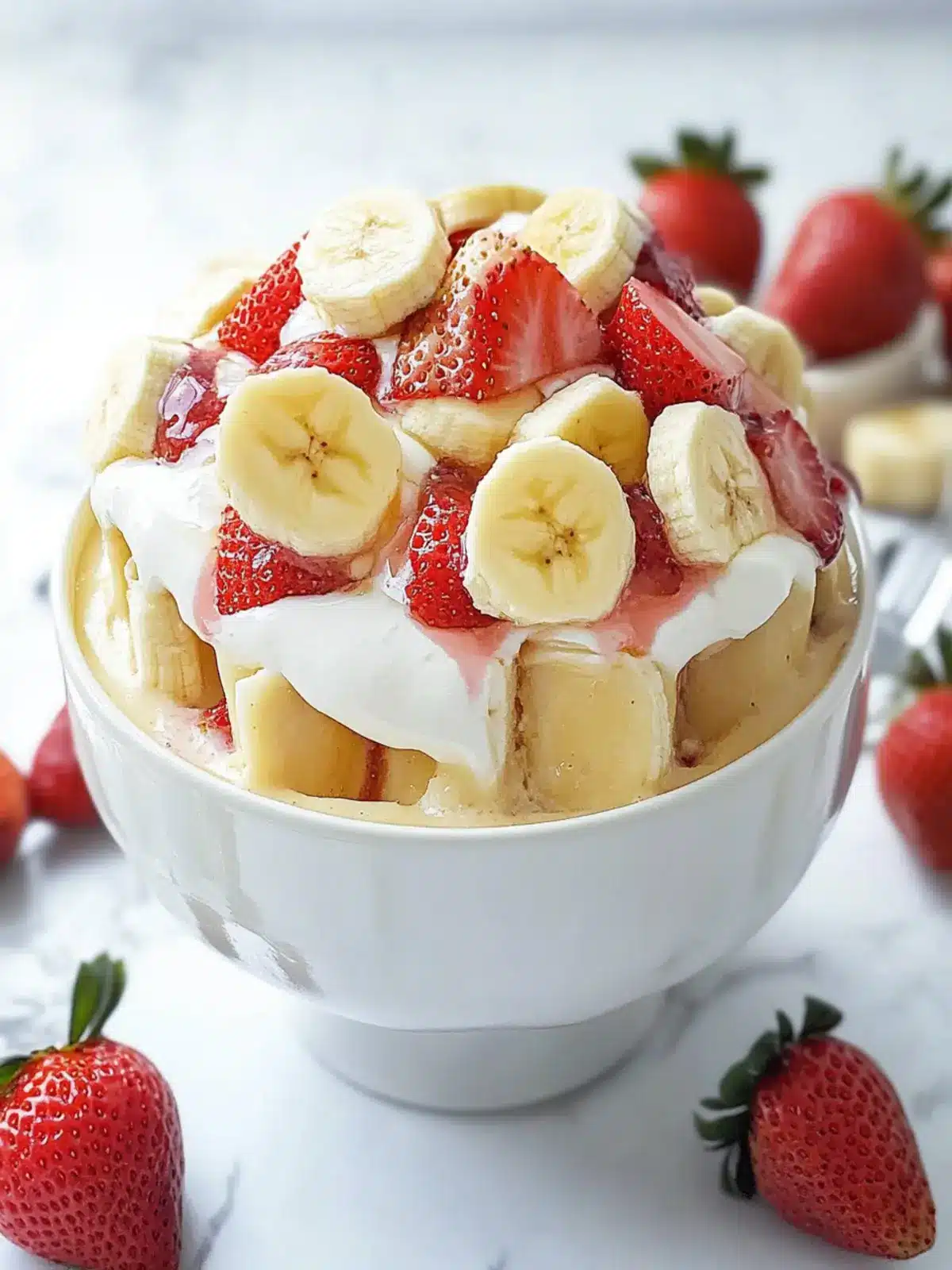 Mouthwatering Banana Strawberry Pudding for Easy No-Bake Joy 2 Banana Strawberry Pudding