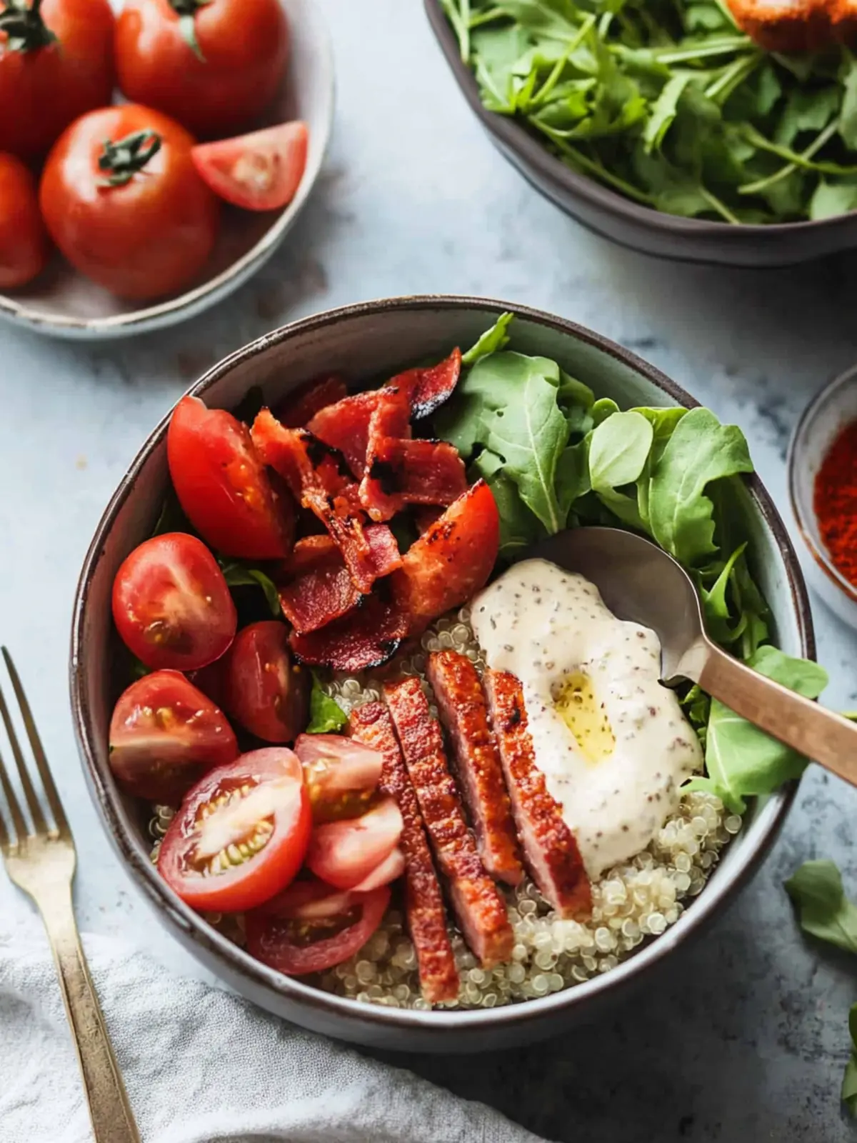 BLT Quinoa Bowls: Your New Favorite Healthy Dinner Flip 5 BLT Quinoa Bowls