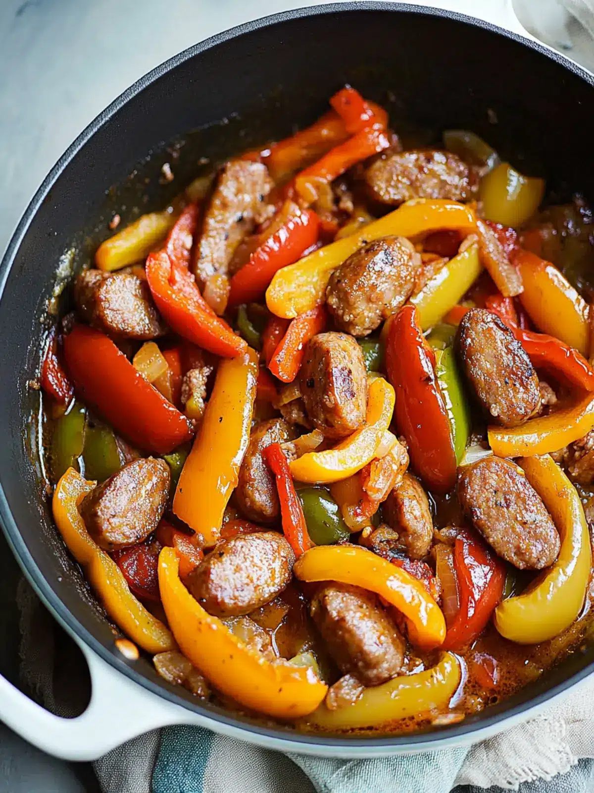 One Pot Sausage and Peppers: Your 30-Minute Italian Delight 2 One Pot Sausage and Peppers