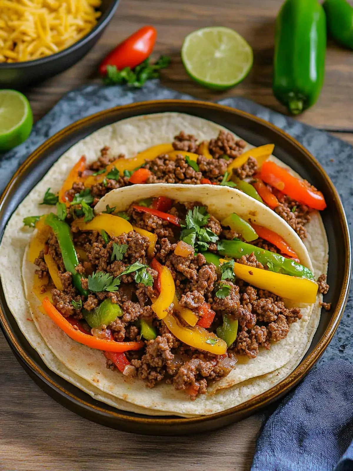 Quick Ground Beef Fajitas in 15 Minutes for Flavor Lovers 2 Ground Beef Fajita