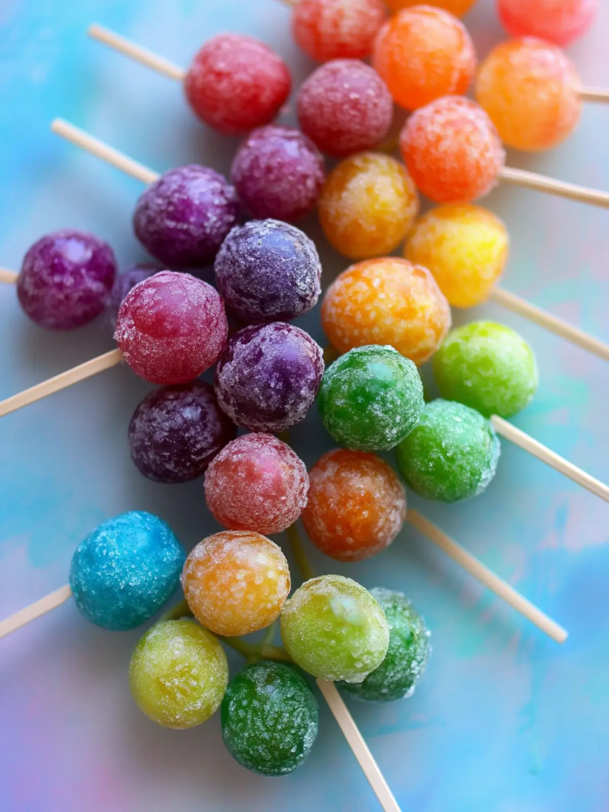 Rainbow Grapes: Colorful Candied Treats for Fun Gatherings 2 Rainbow Grapes