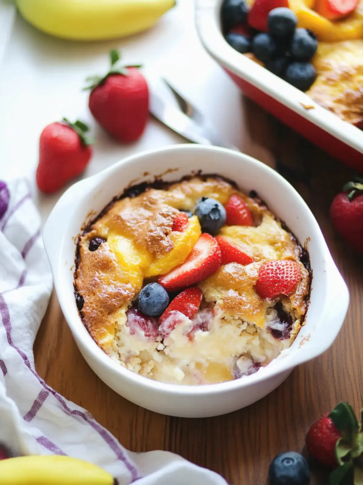 Summer Fruit Breakfast Bake – Easy, Healthy Delight Awaits 4 Summer Fruit Breakfast Bake
