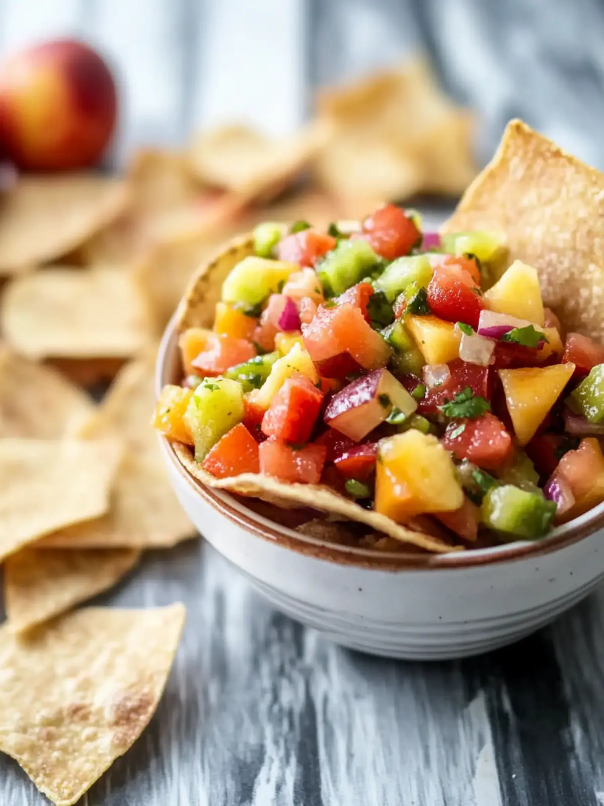 Delicious Fruit Salsa With Cinnamon Chips for Summer Fun 4 Fruit Salsa With Cinnamon Chips