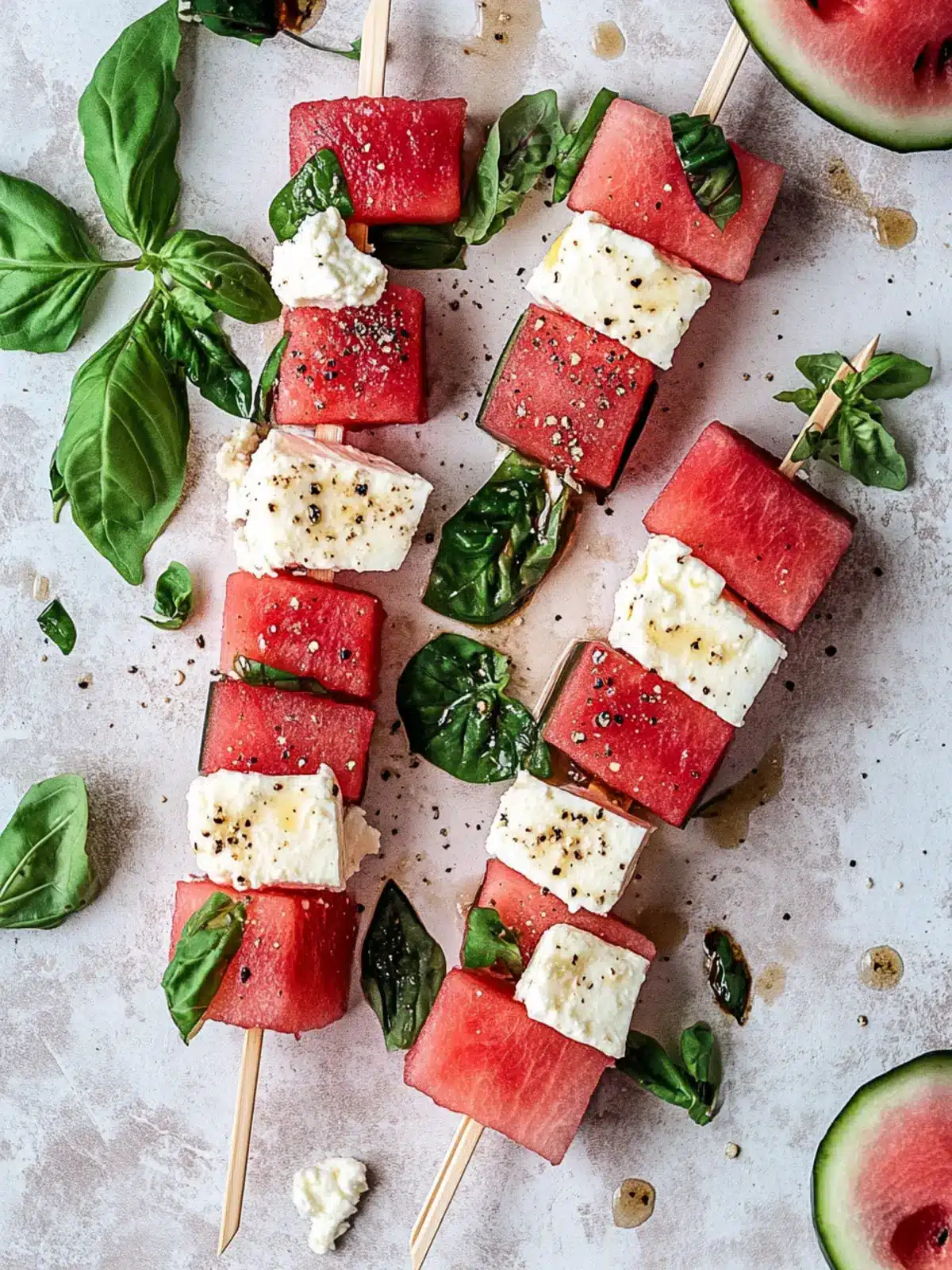 Sweet and Savory Watermelon Feta Skewers for Summer Fun 2 Watermelon Feta Skewers